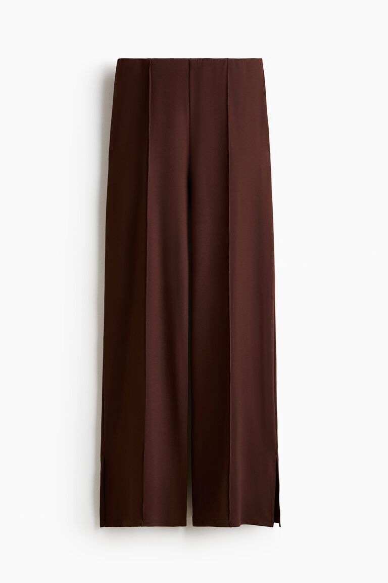 Wide crease-front trousers