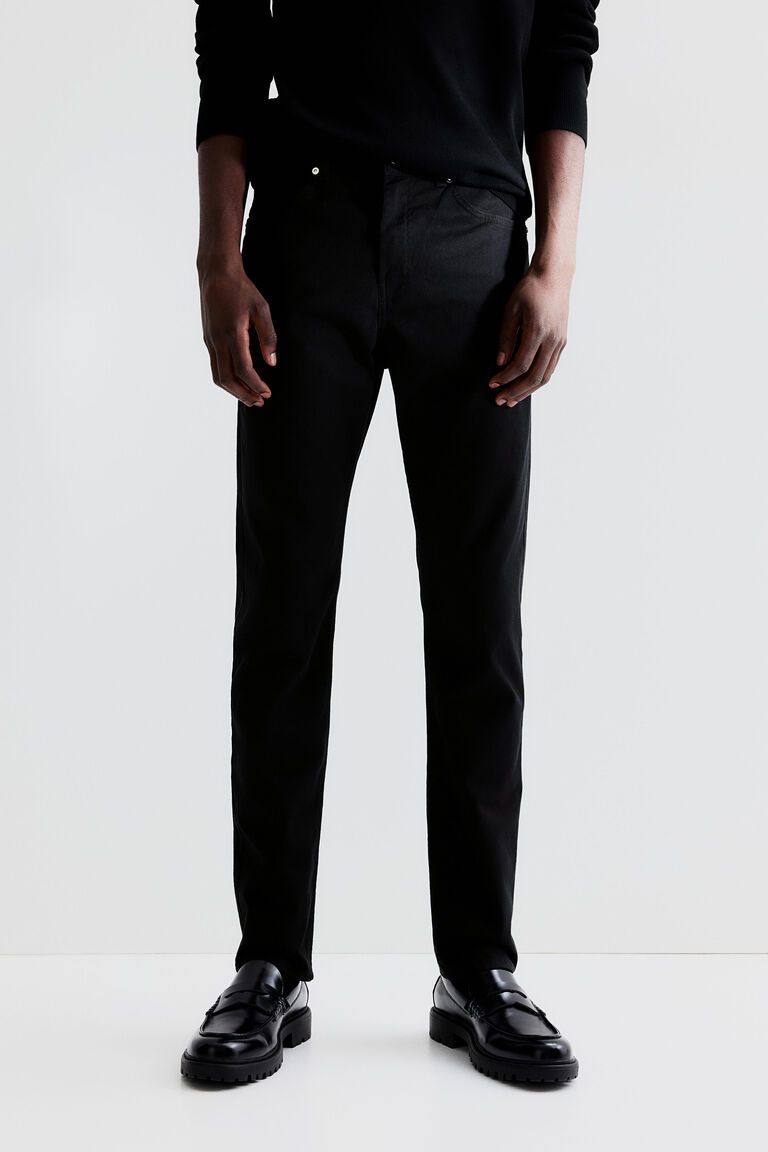 Slim Fit Cotton twill trousers