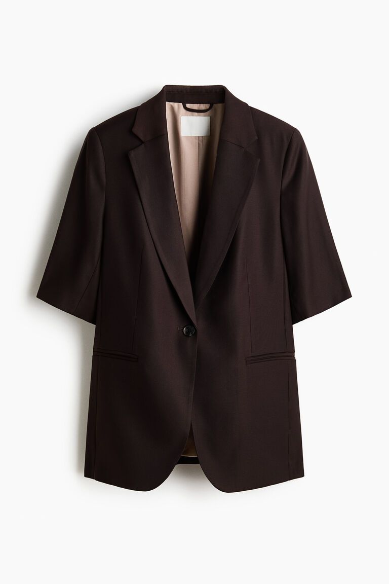 Short-sleeved blazer