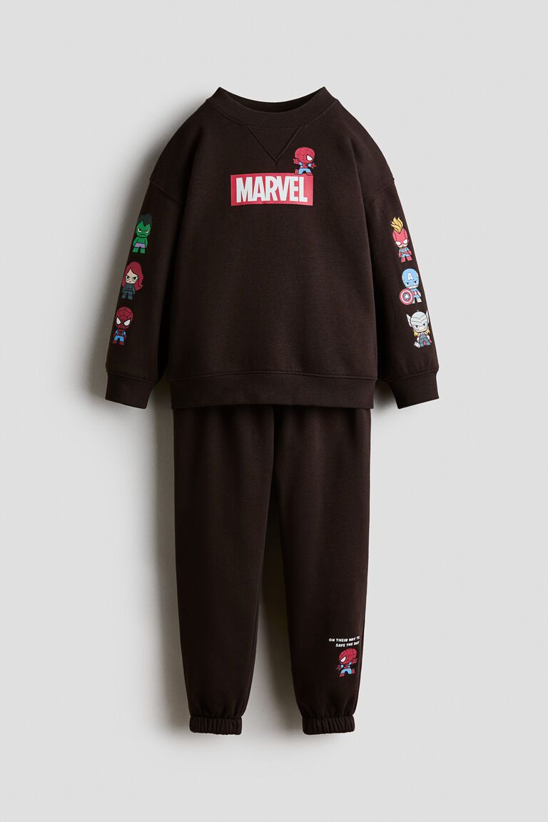 2-piece printed sweatshirt set
