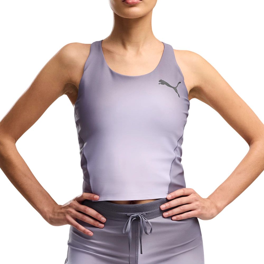 PUMA Lightspeed AOP Crop женская укороченная майка для бега