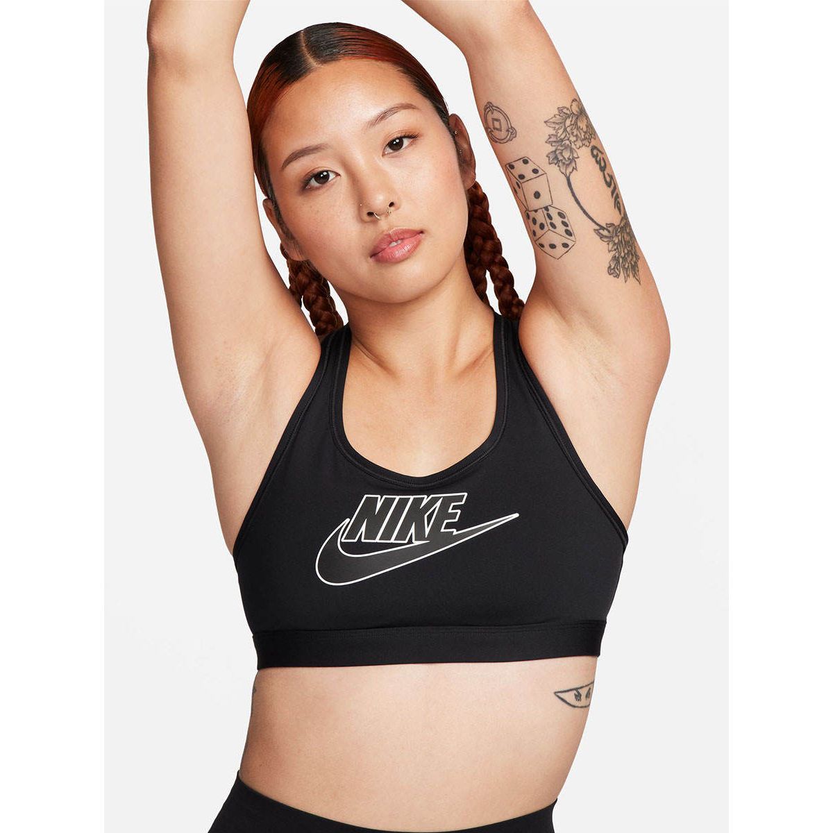NIKE Swoosh Medium Support женские спортивный лиф