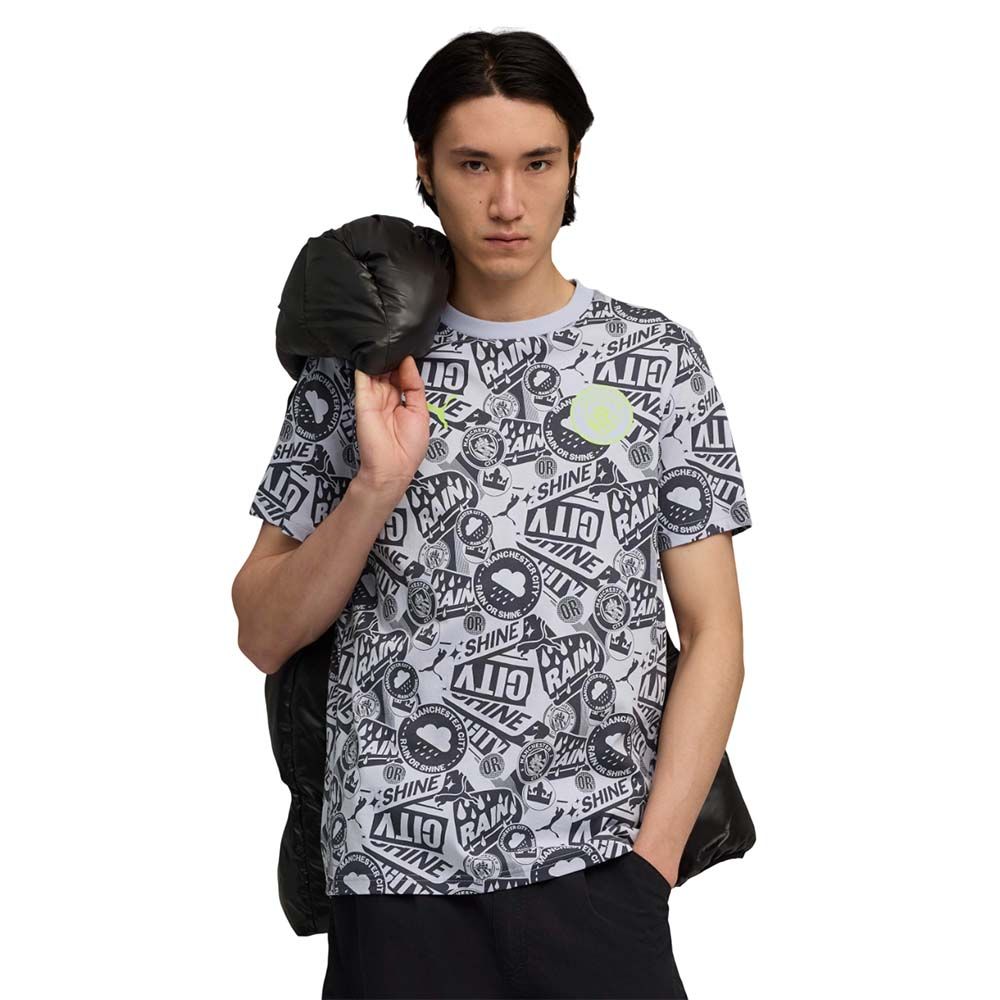 PUMA Manchester City FtblCulture All-Over Print мужская футбольная футболка
