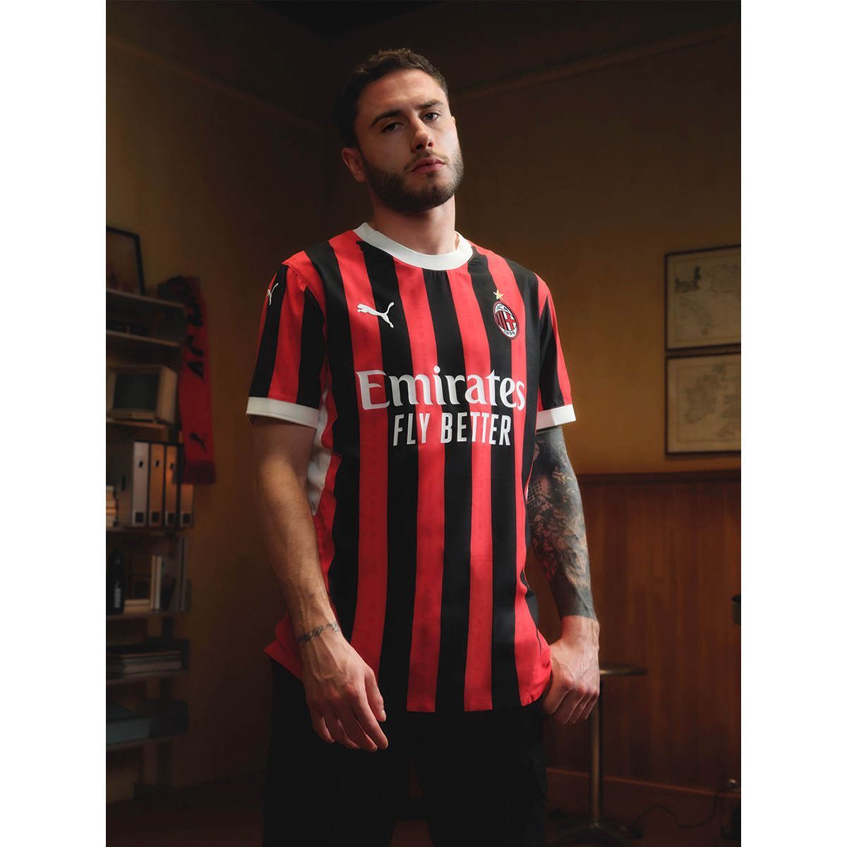 PUMA AC Milan мужская домашняя оригинальная футболка 2024/25
