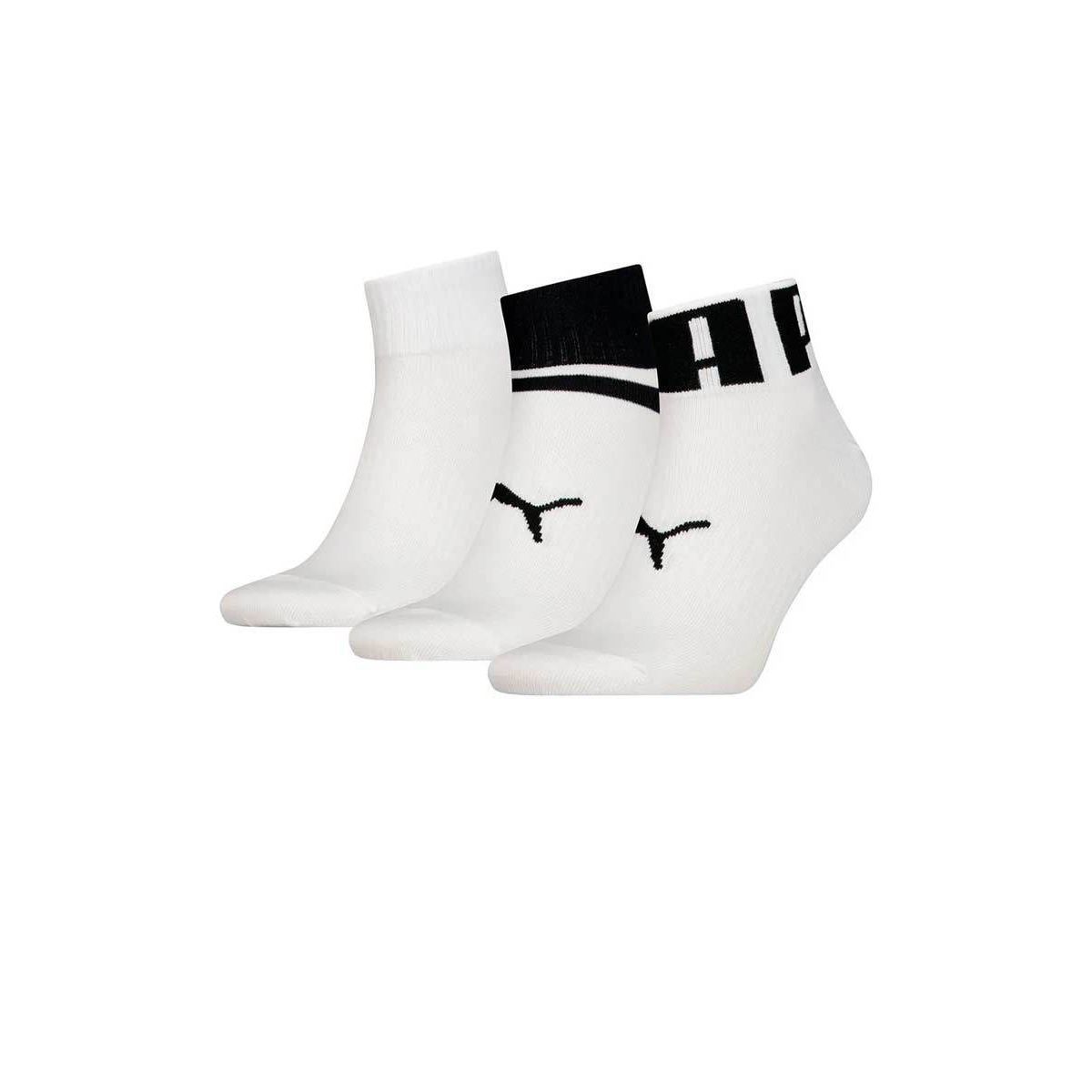 PUMA Big Logo 93845801 Quarter унисекс носки (3 пары)