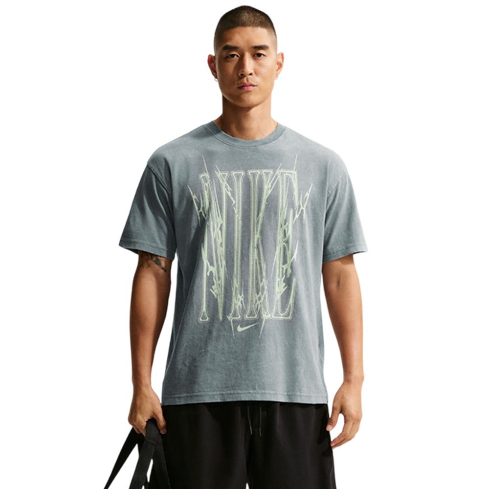 NIKE Grey мужская тренировочная футболка