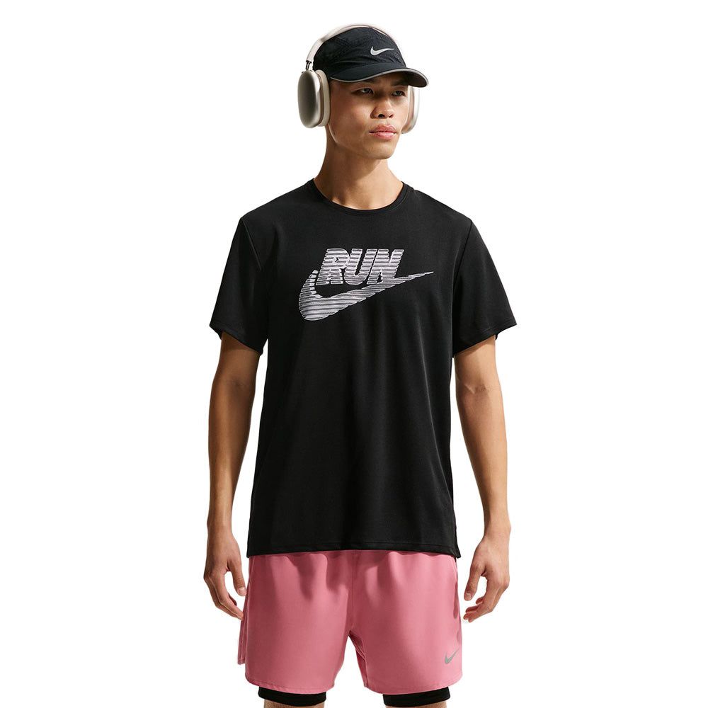 NIKE мужская Miler Dri-FIT UV Protection беговая футболка