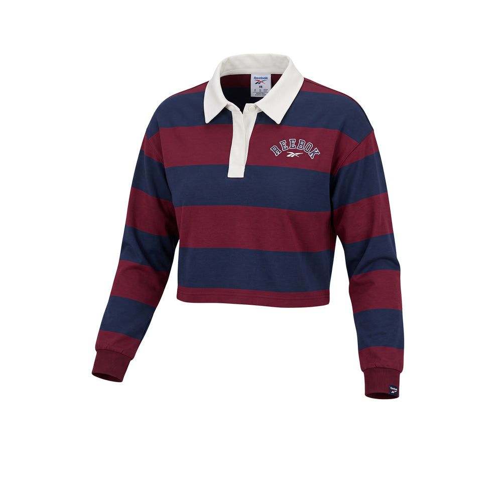 REEBOK Elevated Varsity Cropped Rugby женская повседневная футболка