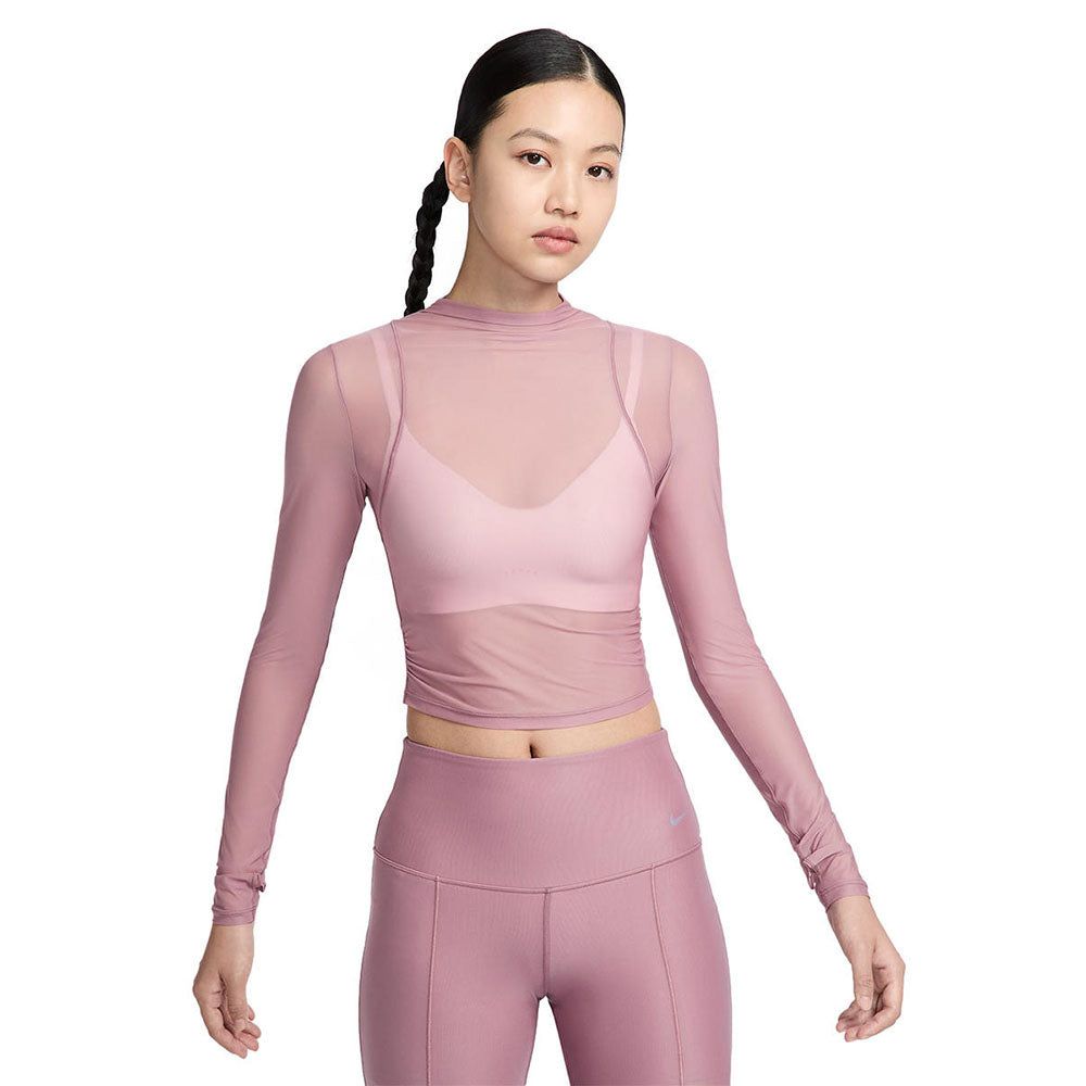 NIKE Dri-FIT Zenvy женская тренировочная футболка с длинным рукавом