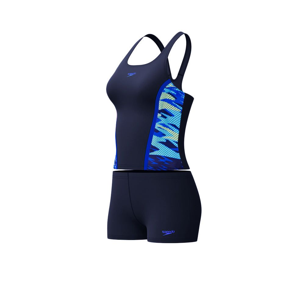 SPEEDO Hyperboom Splice Tankini Set Women's Swimsuit	SPEEDO Hyperboom Splice Tankini набор купальник женский из двух частей
