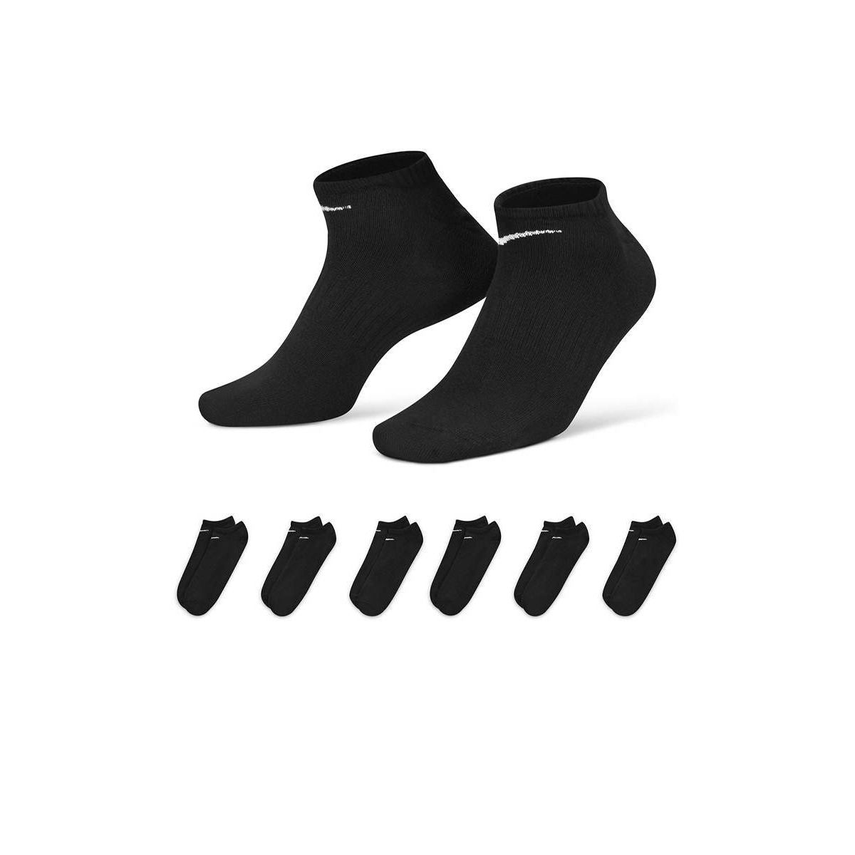 NIKE Everyday Lightweight No-Show унисекс тренировочные носки (6 пар)