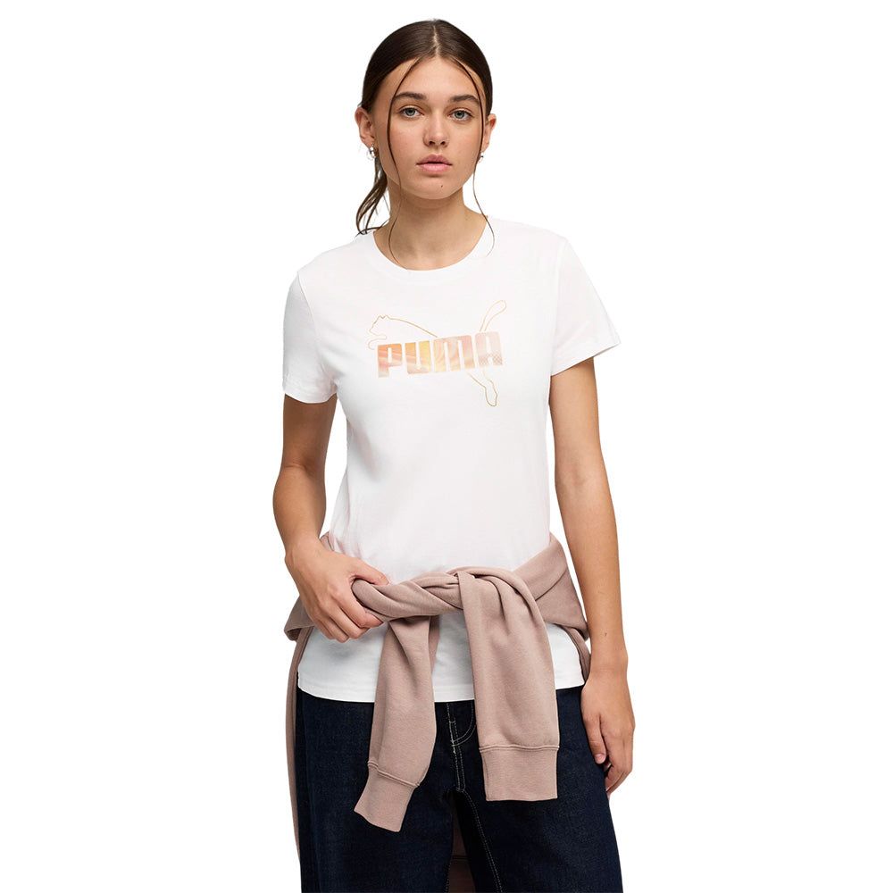 PUMA Ess Logo Lab Metallic женская футболка