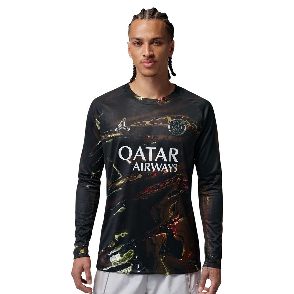NIKE мужская Paris Saint-Germain Stadium Night Edition 2025/26 Long Sleeve Replica футболка