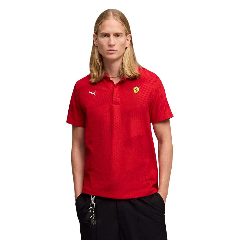 PUMA Scuderia Ferrari All-Over-Printed мужское поло