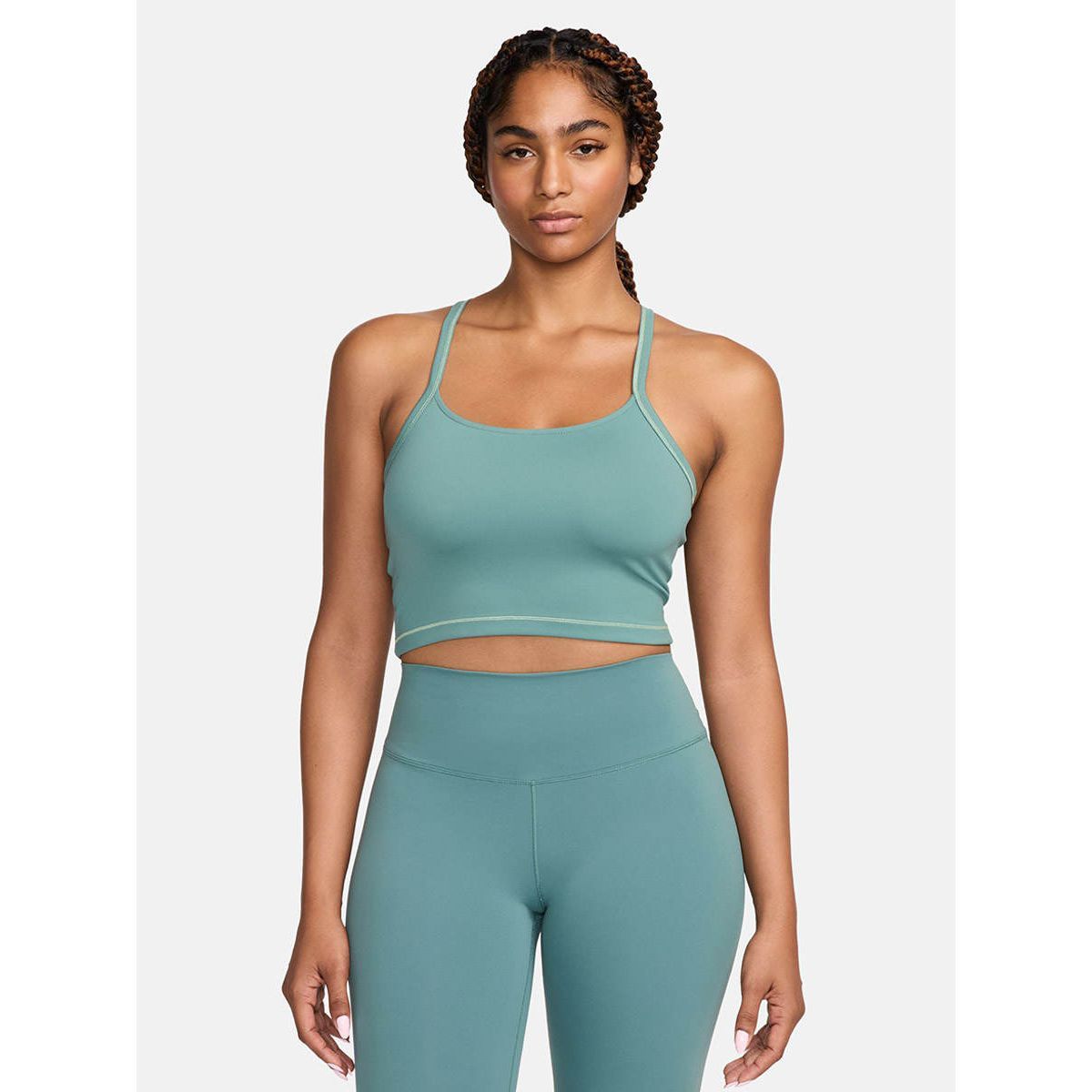 NIKE женская One Fitted Cropped тренировочная майка