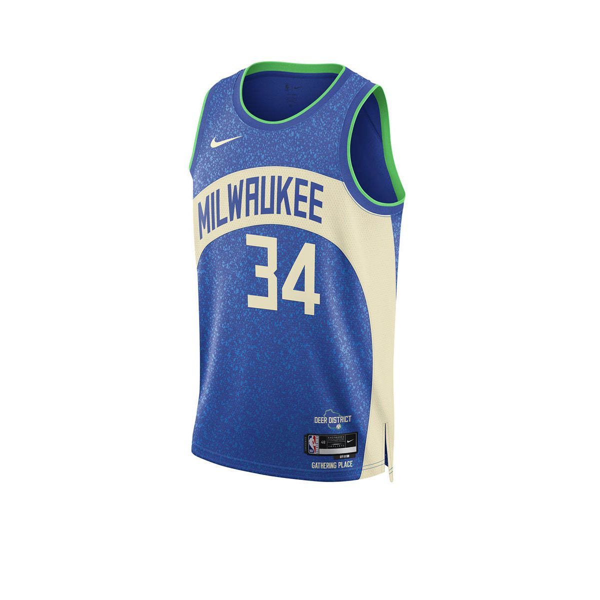 NIKE Giannis Antetokounmpo Milwaukee Bucks City Edition 2023/24 мужская баскетбольная футболка
