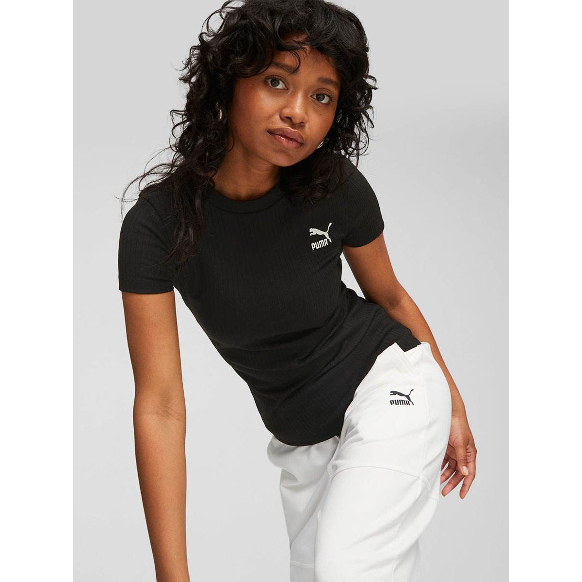 PUMA Classics Ribbed Slim женская футболка