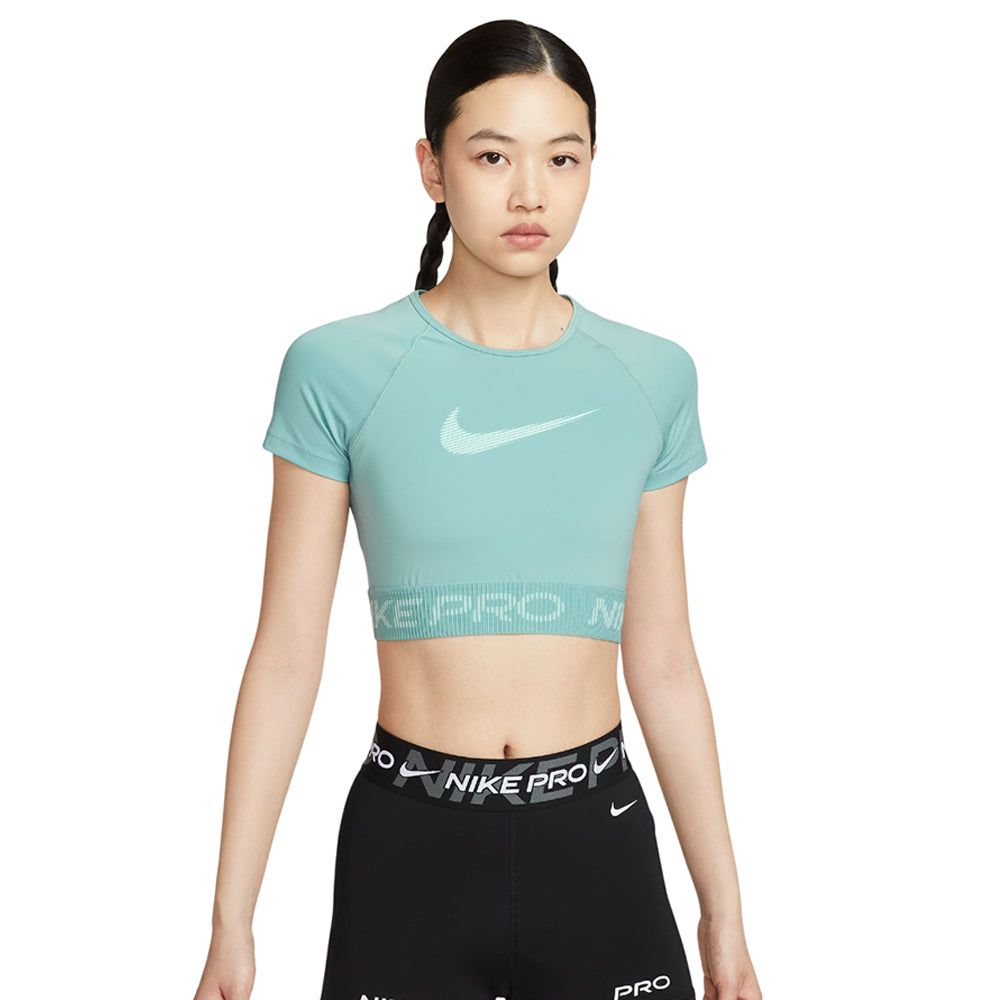 NIKE Pro Cropped Graphic женские тренировочные футболка