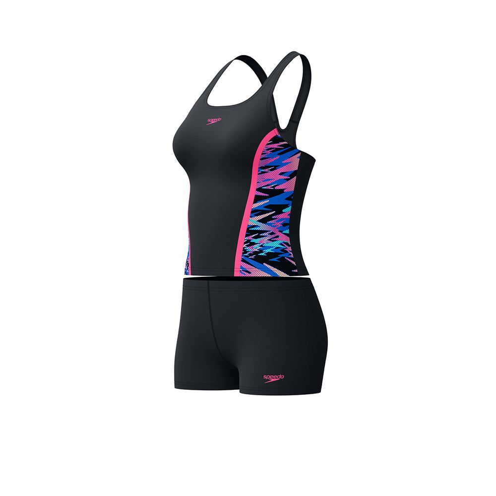 SPEEDO Hyperboom Splice Tankini Set Women's Swimsuit	SPEEDO Hyperboom Splice Tankini набор купальник женский из двух частей