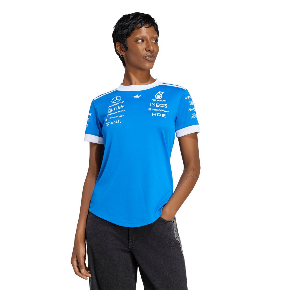 ADIDAS Women's Mercedes - AMG Petronas Formula 1 Team Blue Wonder Driver женский джерси пилота