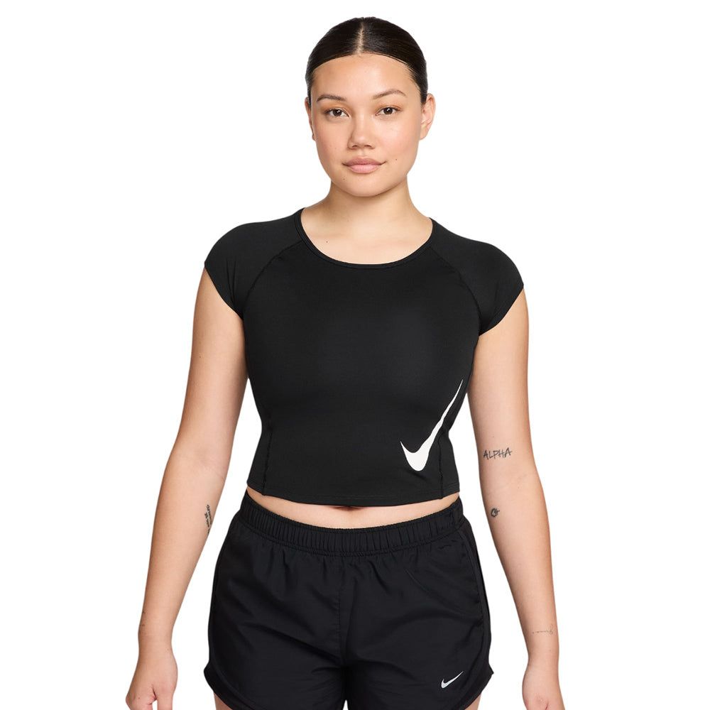 NIKE Tempo Swoosh женская беговая футболка