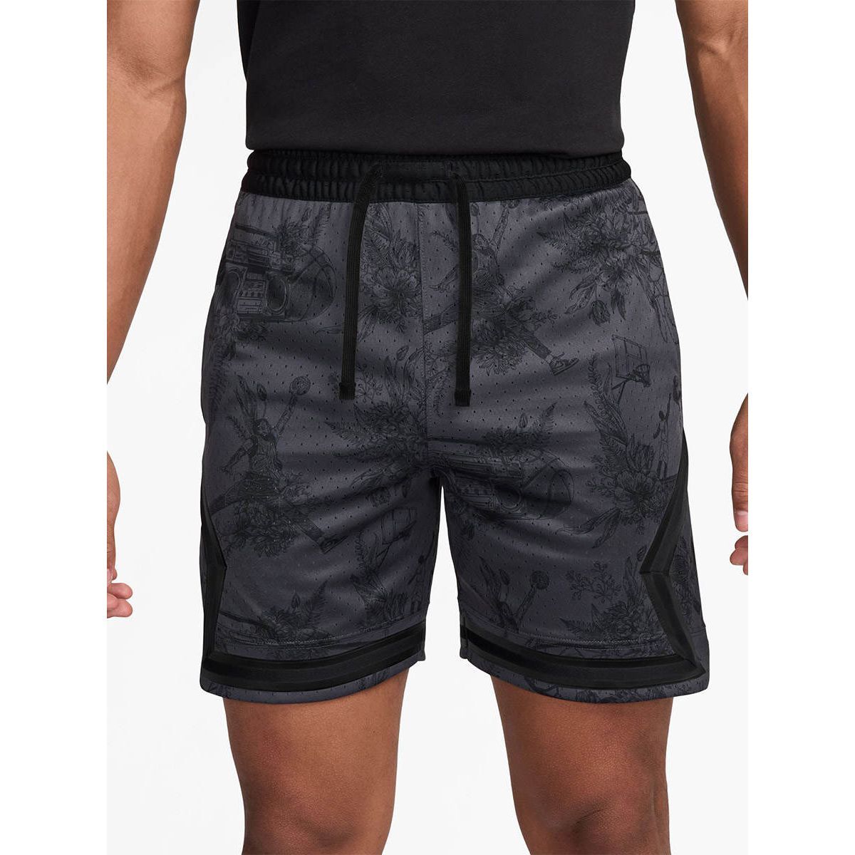 NIKE Jordan Sport Dri-FIT Printed Diamond мужские баскетбольные шорты