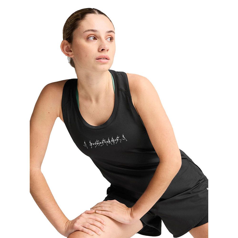 PUMA Run Graphic Mesh Singlet женская майка для бега