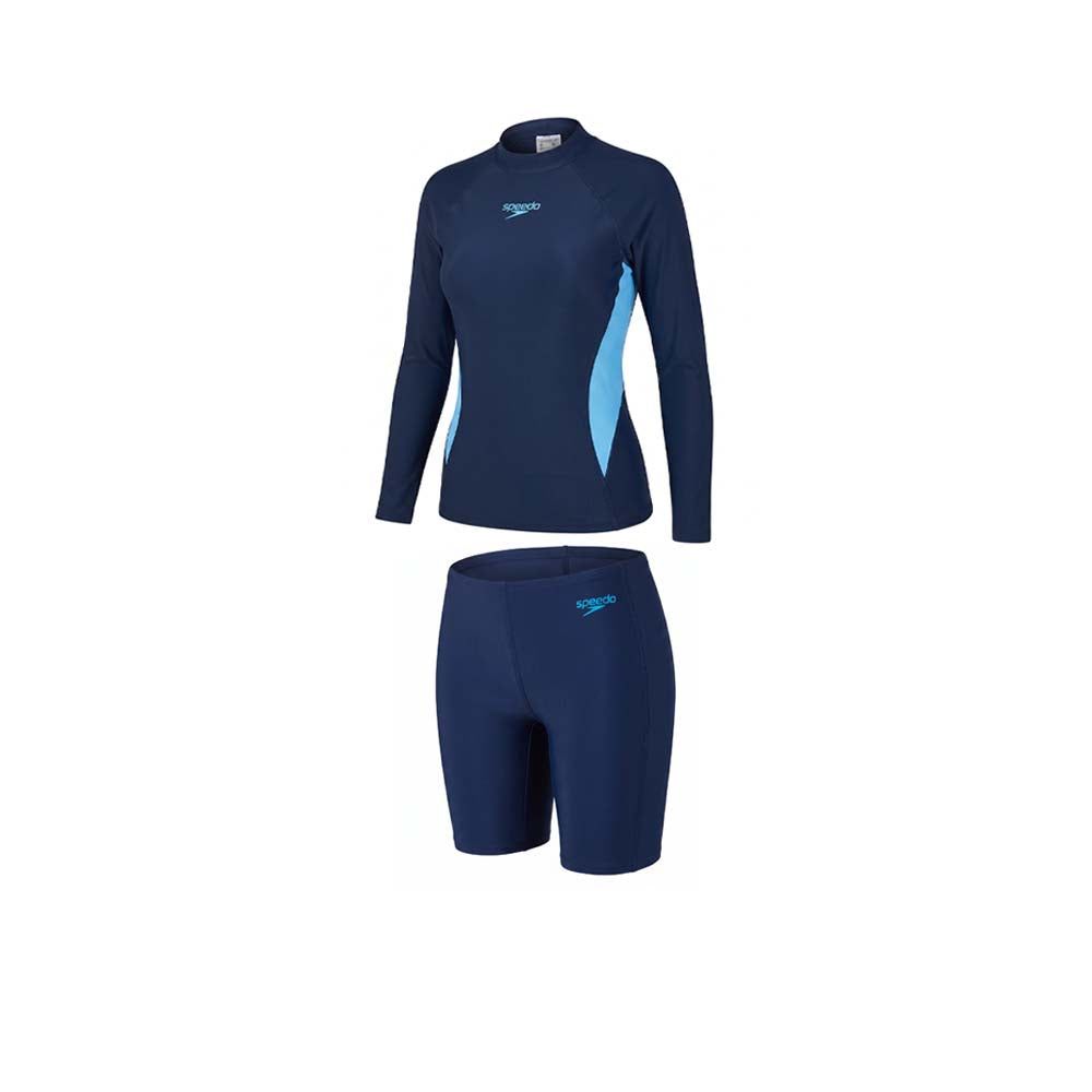 SPEEDO Long Sleeve Rashguard & Jammer Set Women's Swimsuit	SPEEDO набор рашгард и джаммеры женский