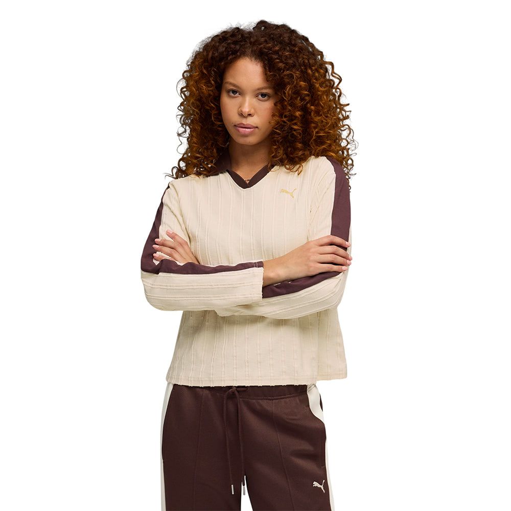 PUMA T7 Relaxed Long Sleeve женские поло