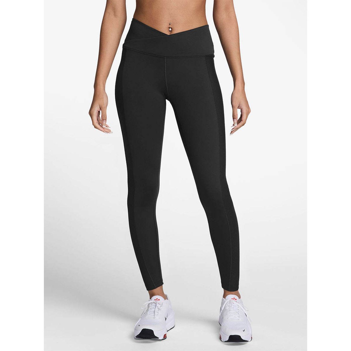 NIKE женские One Wrap High-Waisted 7/8 тренировочные леггинсы