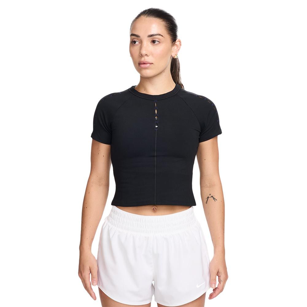 NIKE Dri-FIT One укороченная приталенная женская тренировочная футболка