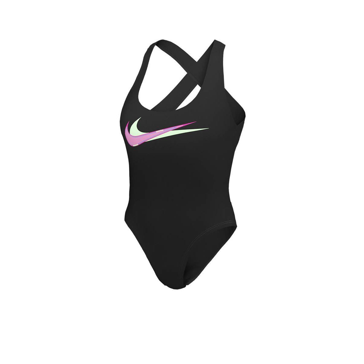 NIKE женская Multi Logo Crossback одночастный купальник