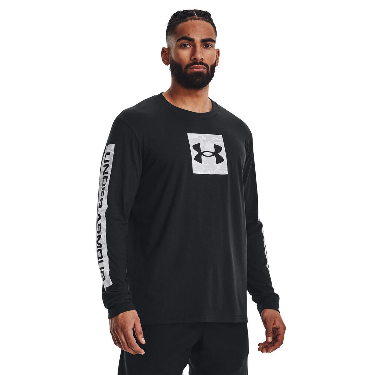 UNDER ARMOUR Camo Boxed Long Sleeve мужская тренировочная футболка