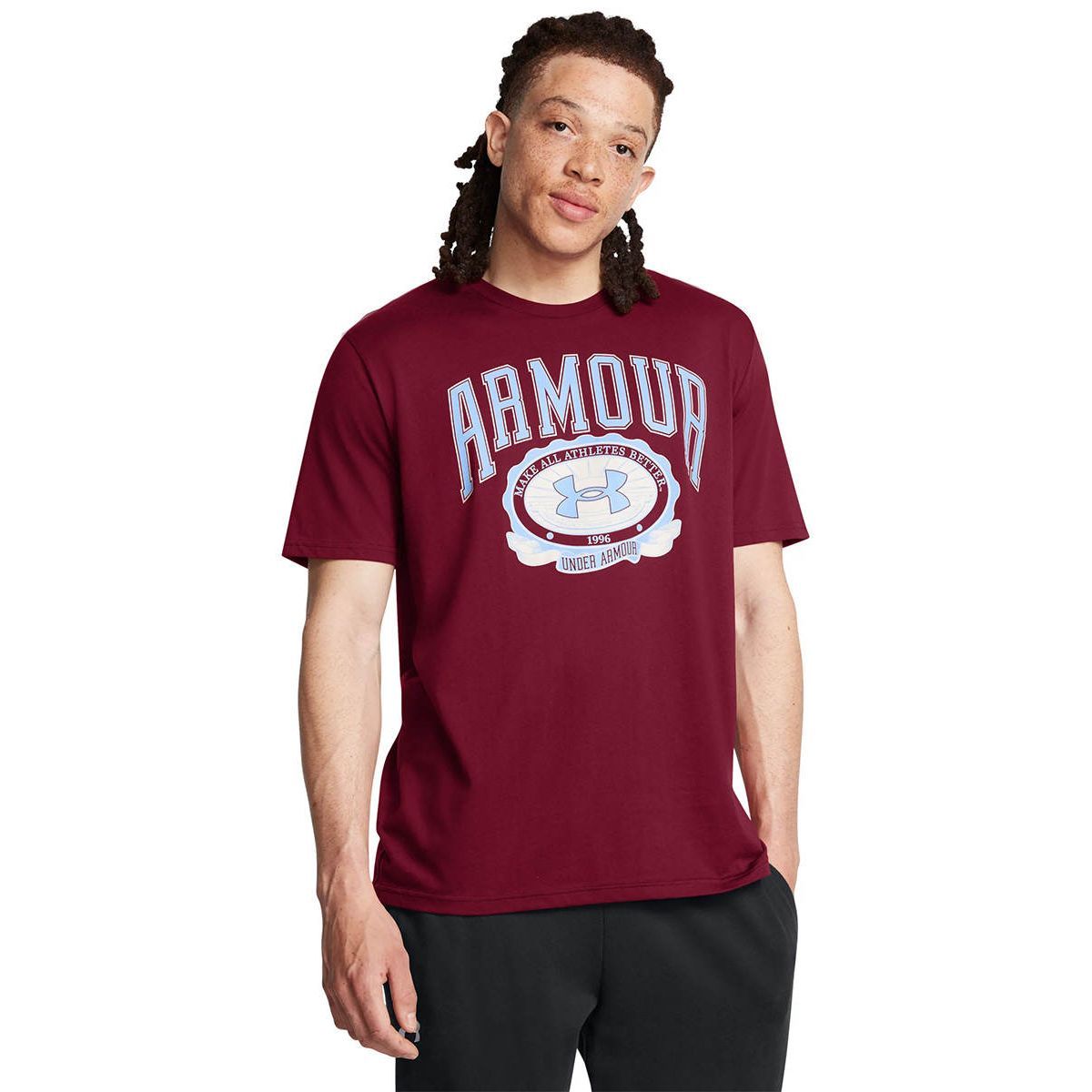 UNDER ARMOUR Collegiate Crest Short Sleeve мужская тренировочная футболка