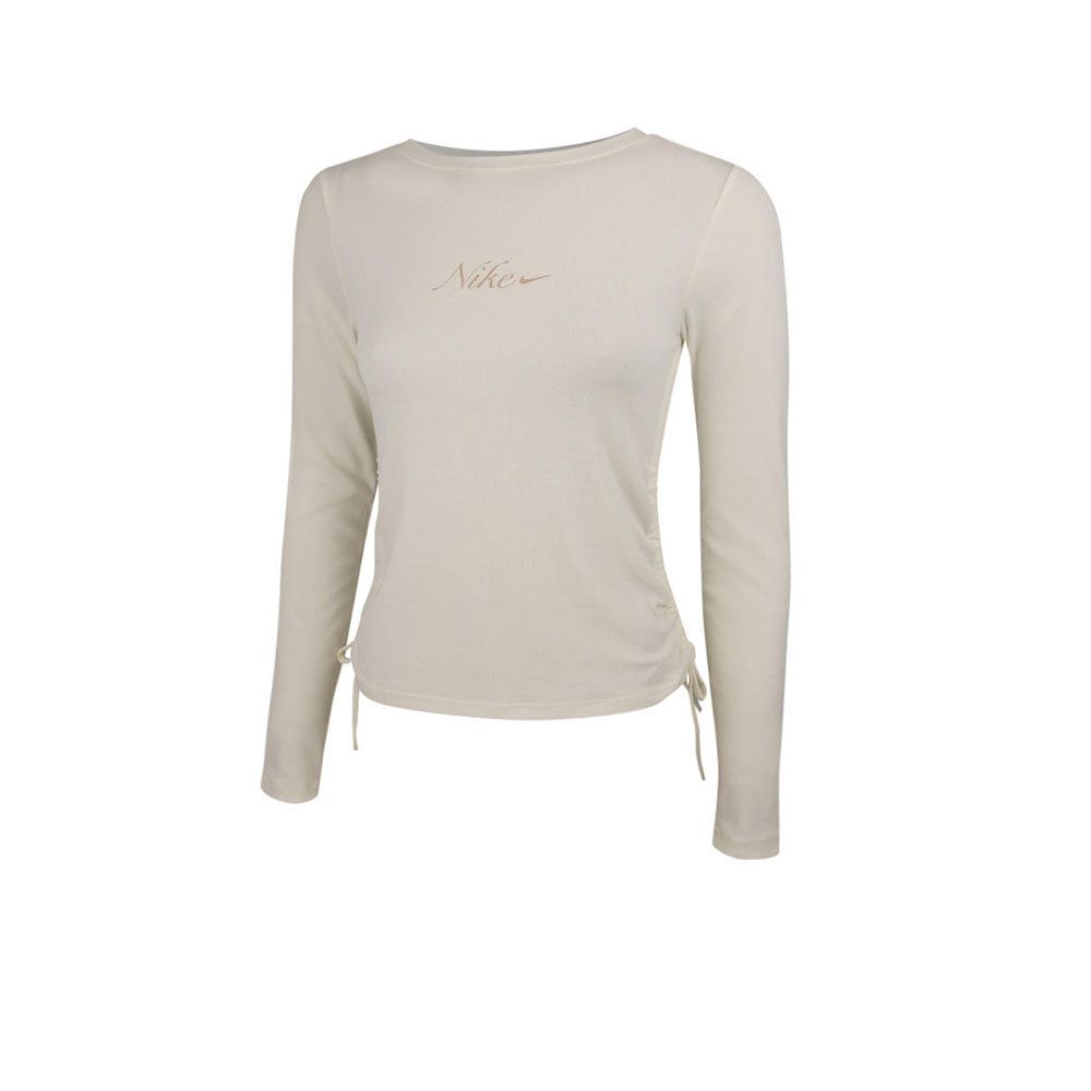 NIKE Sportswear Ribbed Long-Sleeve Cropped женские свитшот