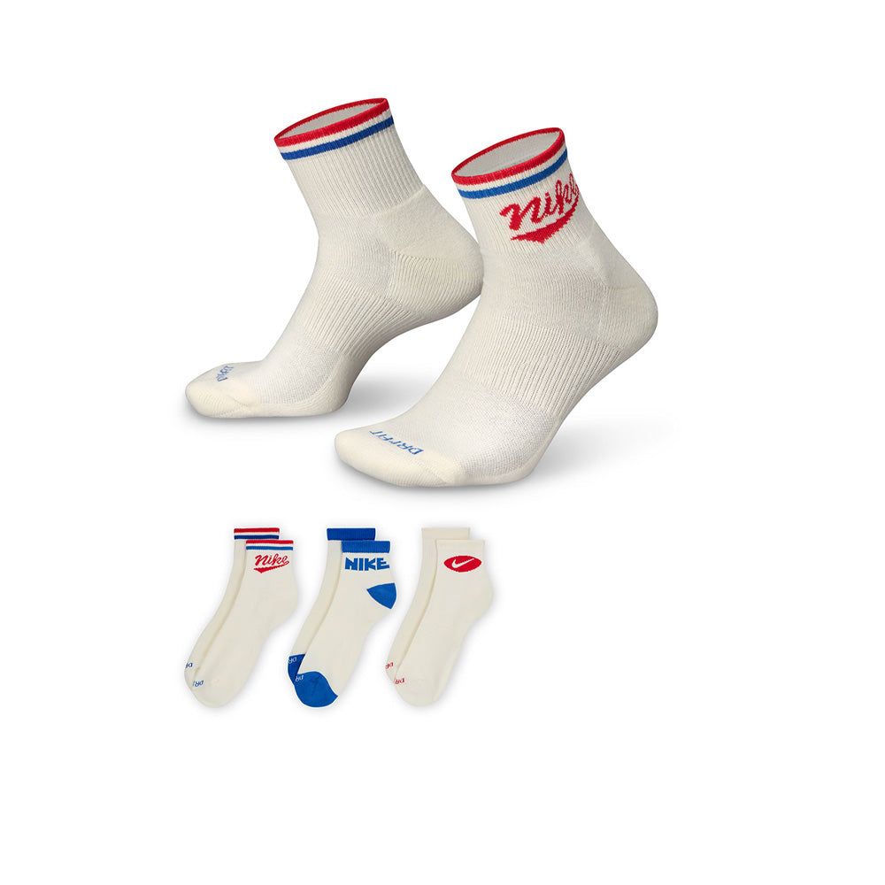 NIKE Everyday Plus Ankle унисекс носки (3 пары)