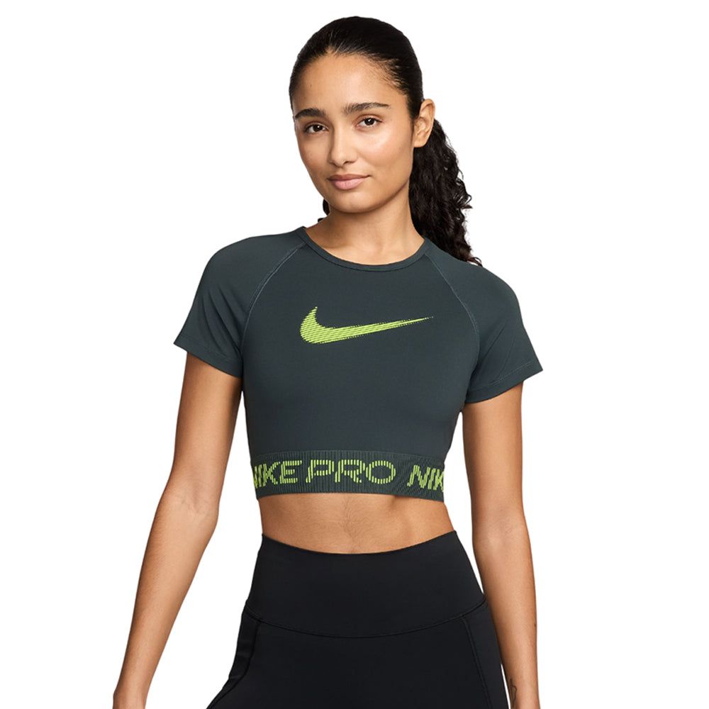 NIKE Pro Cropped Graphic женские тренировочные футболка
