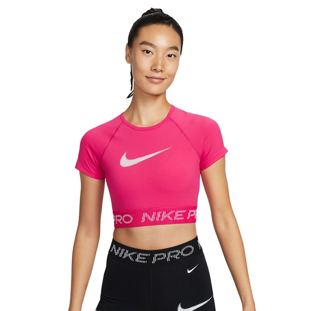 NIKE Pro Cropped Graphic женские тренировочные футболка