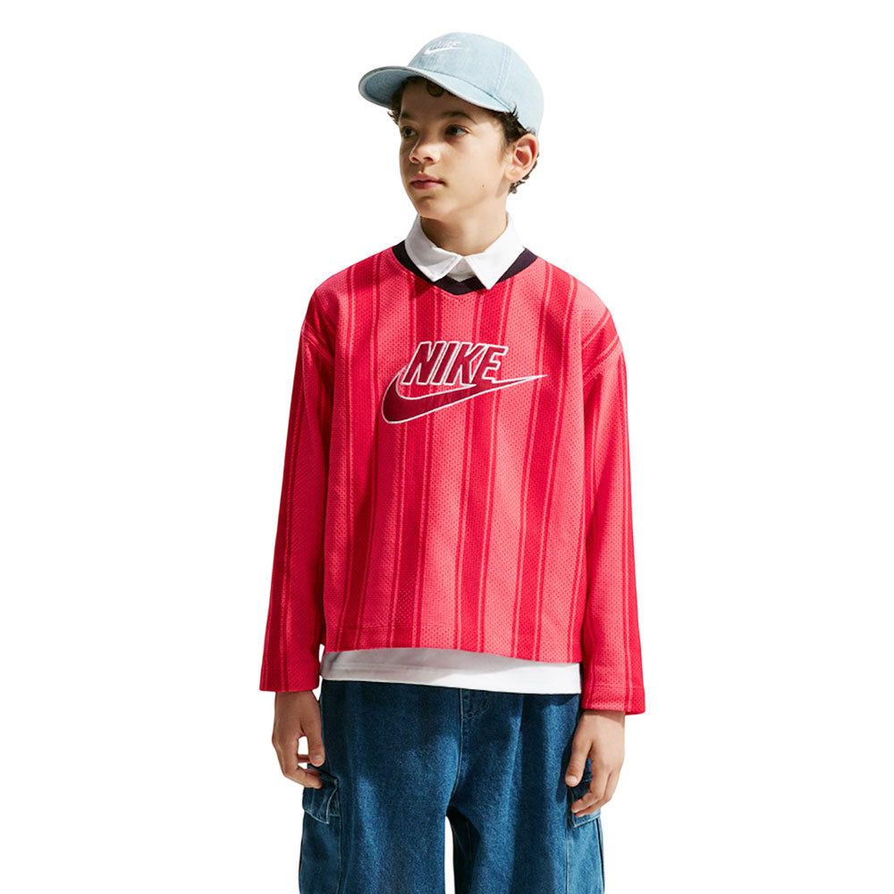 NIKE Sportswear Collection Long-Sleeve Mesh Jersey детские футболка