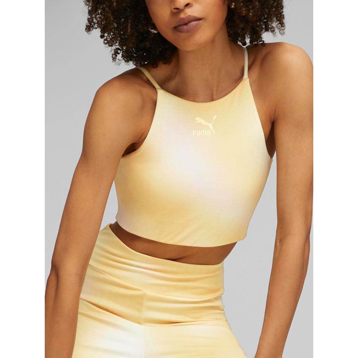 PUMA Classics Beach Days Crop Top женский спортивный бра