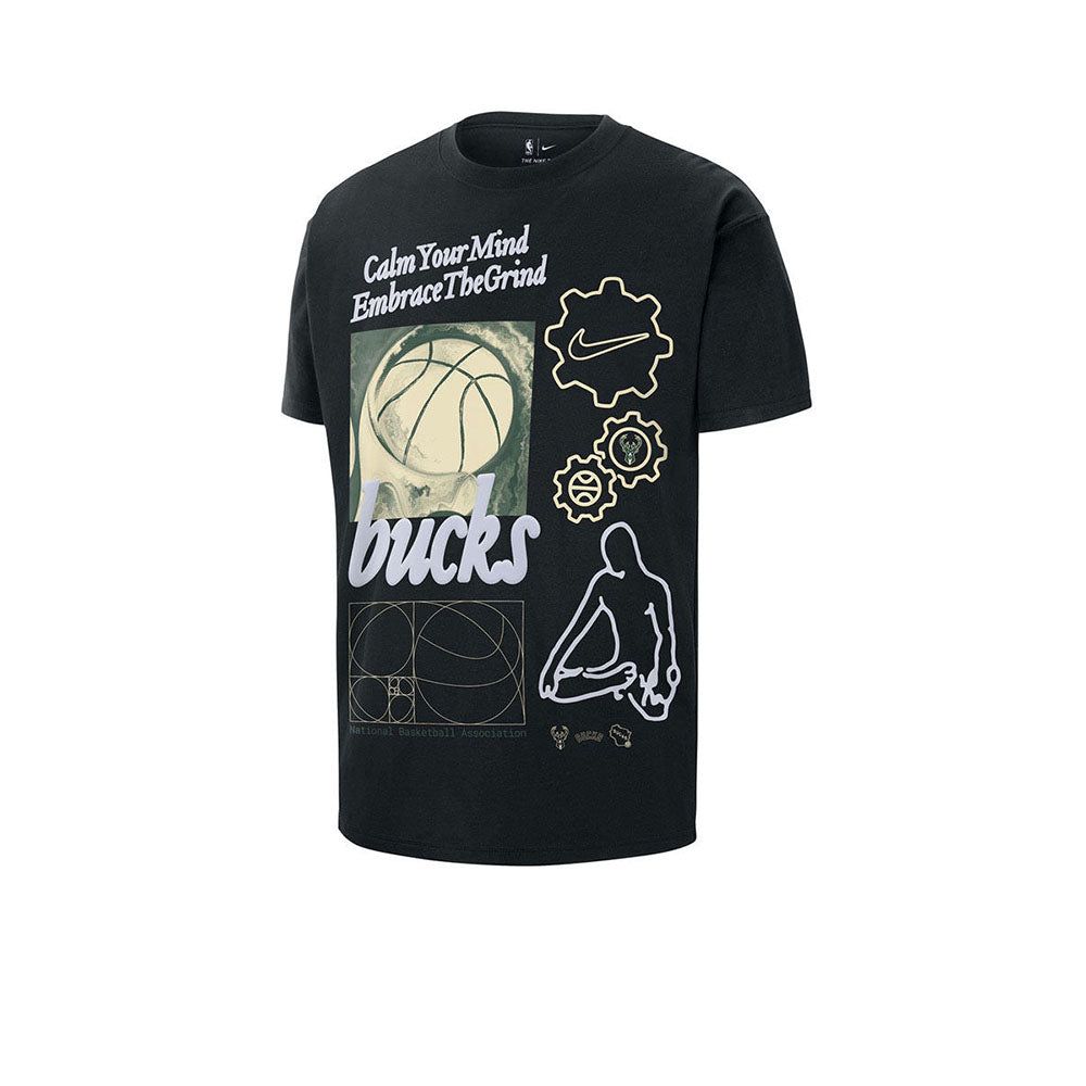 NIKE мужская Milwaukee Bucks Courtside баскетбольная футболка