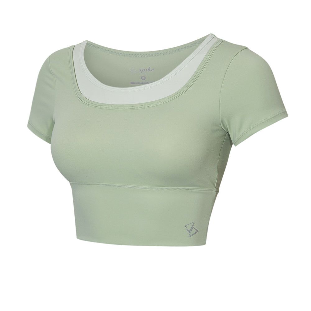 SPIKE Crop Top женская короткая футболка для тренировок