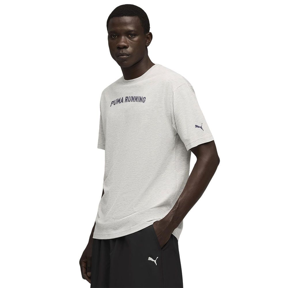 PUMA Run Graphic Oversize мужская беговая футболка