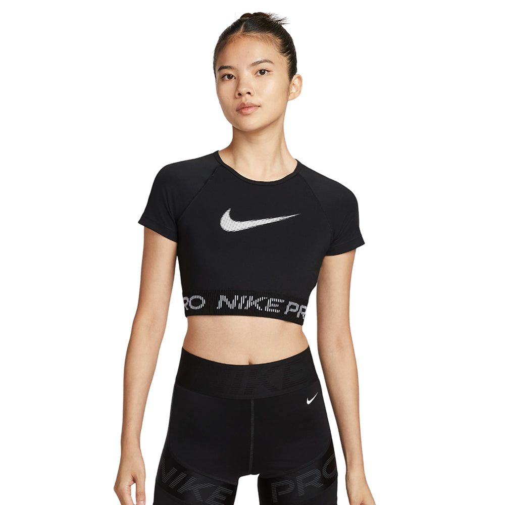 NIKE Pro Cropped Graphic женские тренировочные футболка