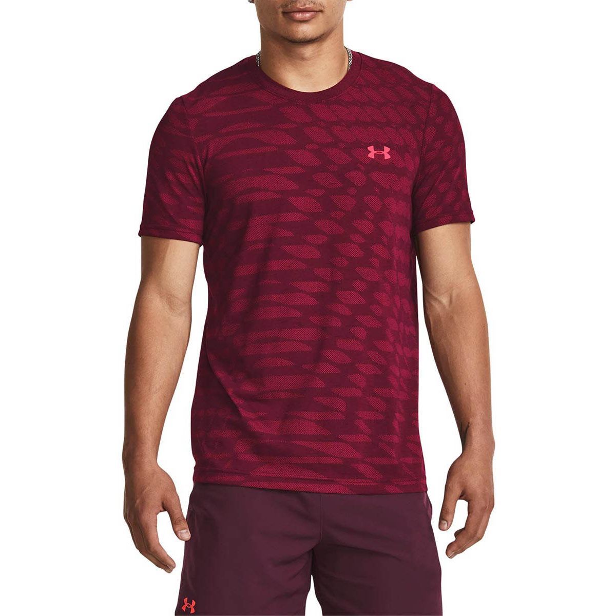 UNDER ARMOUR Seamless Ripple Short Sleeve мужская тренировочная футболка