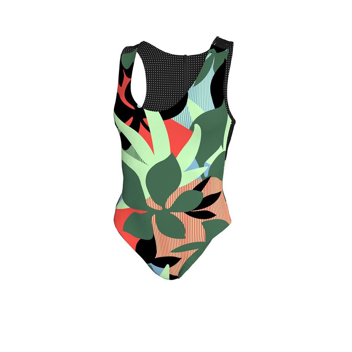 NIKE Jungle Floral Keyhole Back One Piece женский купальник