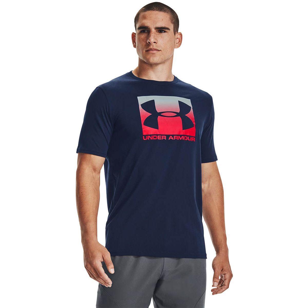 UNDER ARMOUR Boxed Short Sleeve мужская тренировочная футболка