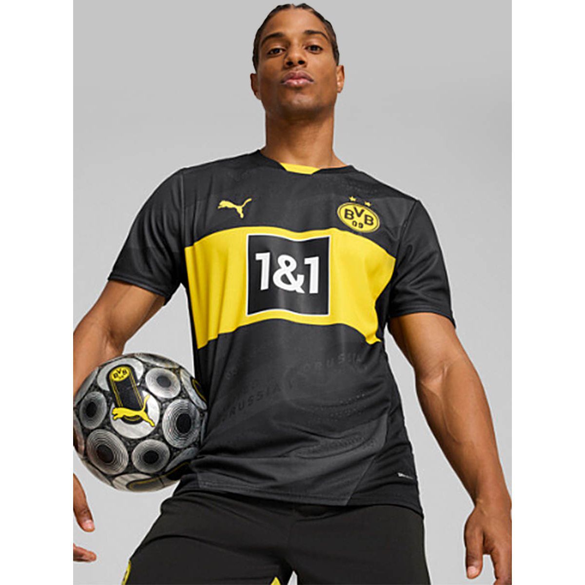 PUMA Borussia Dortmund мужская гостевая футболка-реплика 2024/25