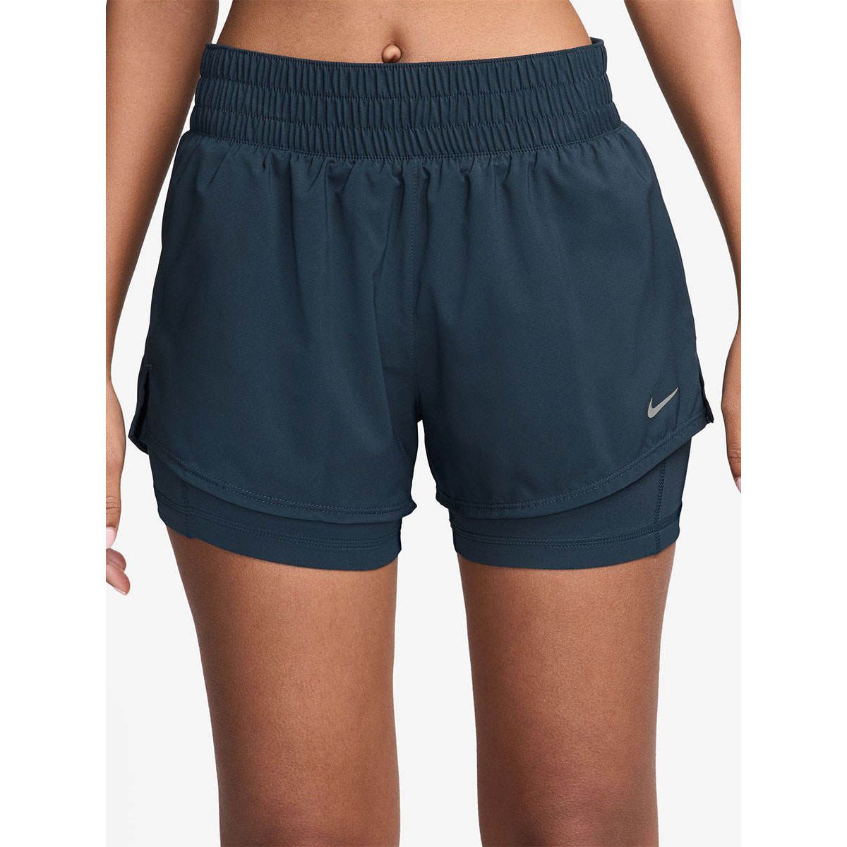 NIKE Dri-FIT One 2-в-1 3" женские тренировочные шорты со средней посадкой