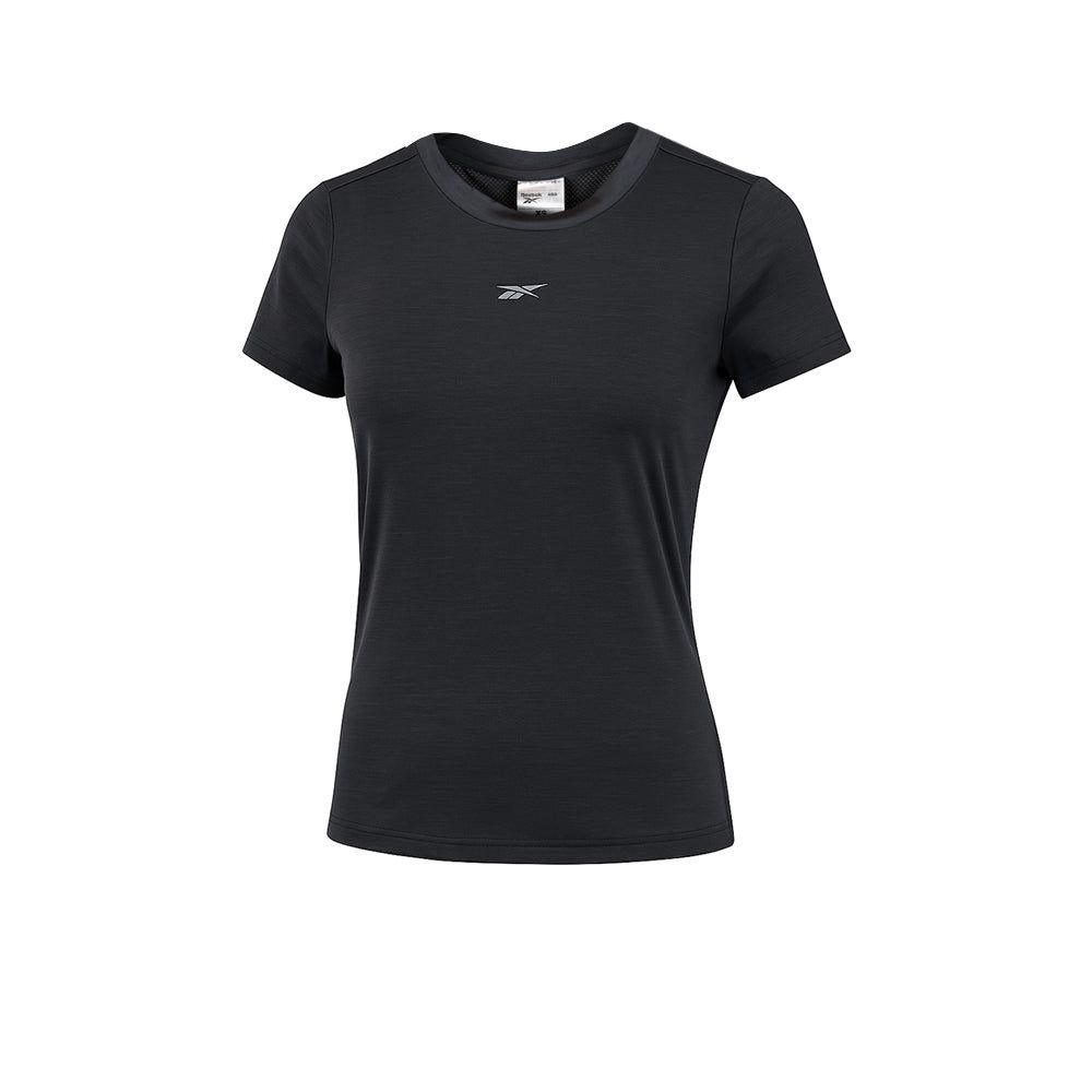 REEBOK Black женская беговая футболка